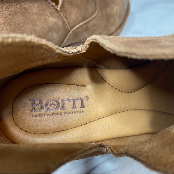 Born Beth Brown Distressed Suede Bootie 6 1/2 M - Picture 12 of 14